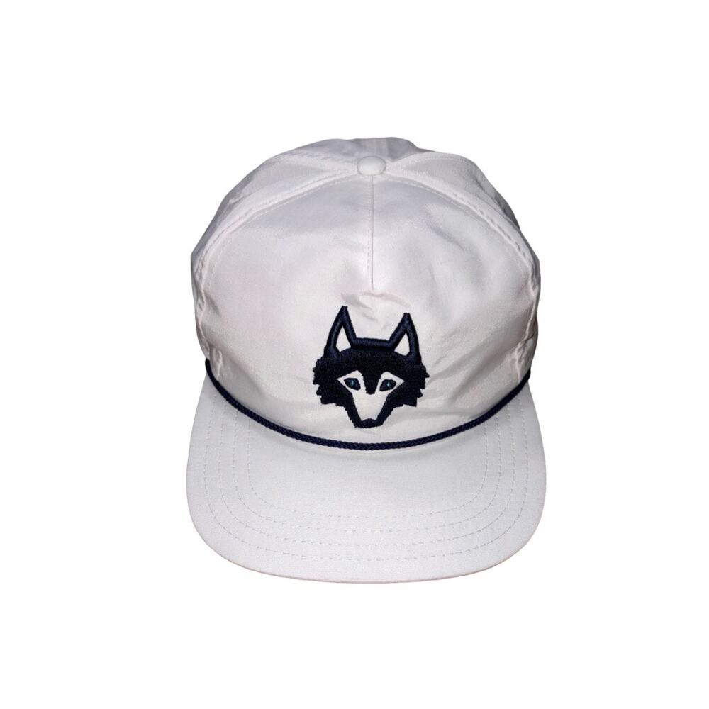 New $48 Greyson Arctic White Blue Icon Rope Hat